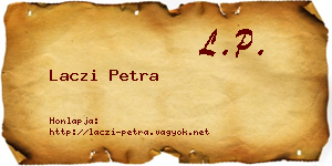 Laczi Petra névjegykártya